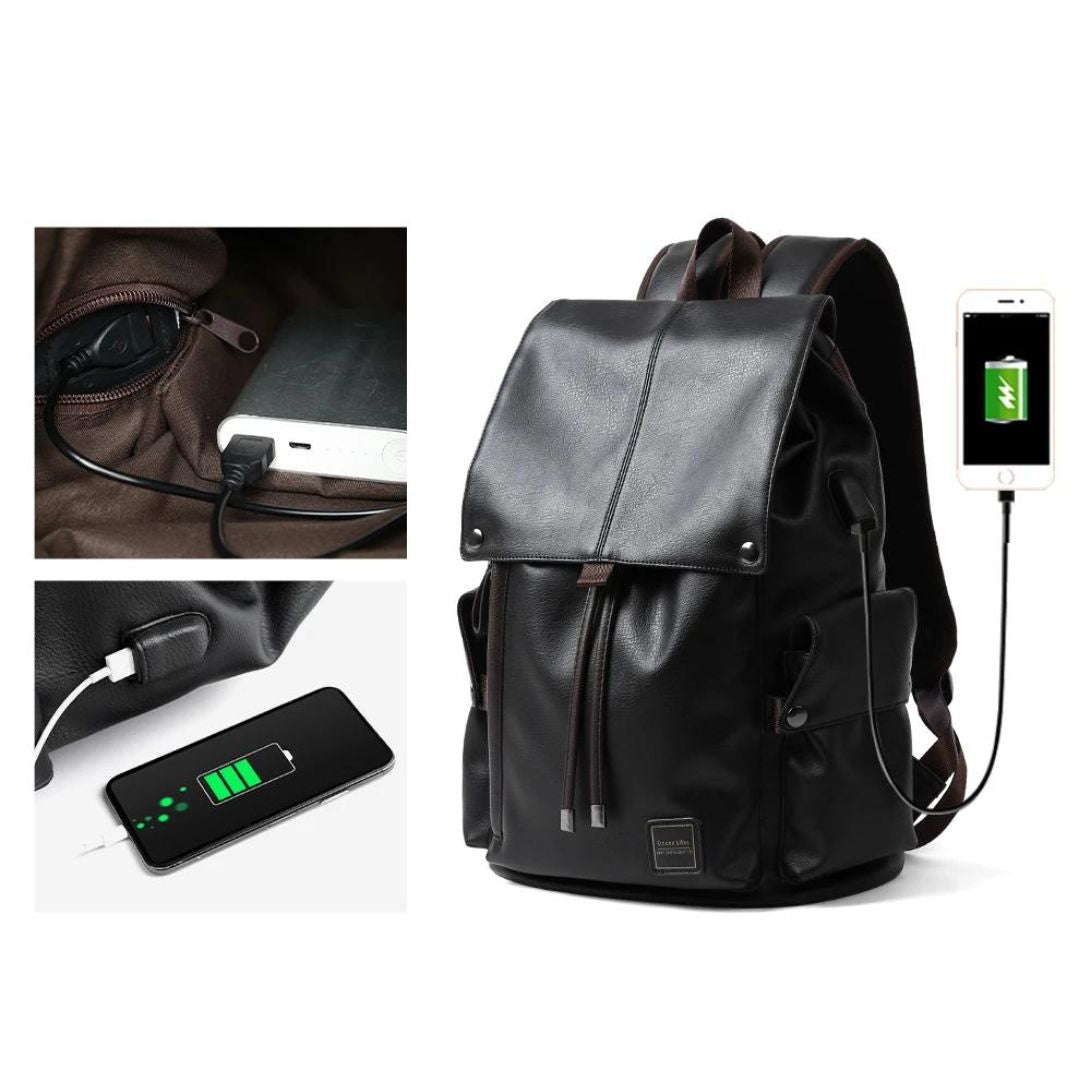 Mochila de Couro Old Men Max™
