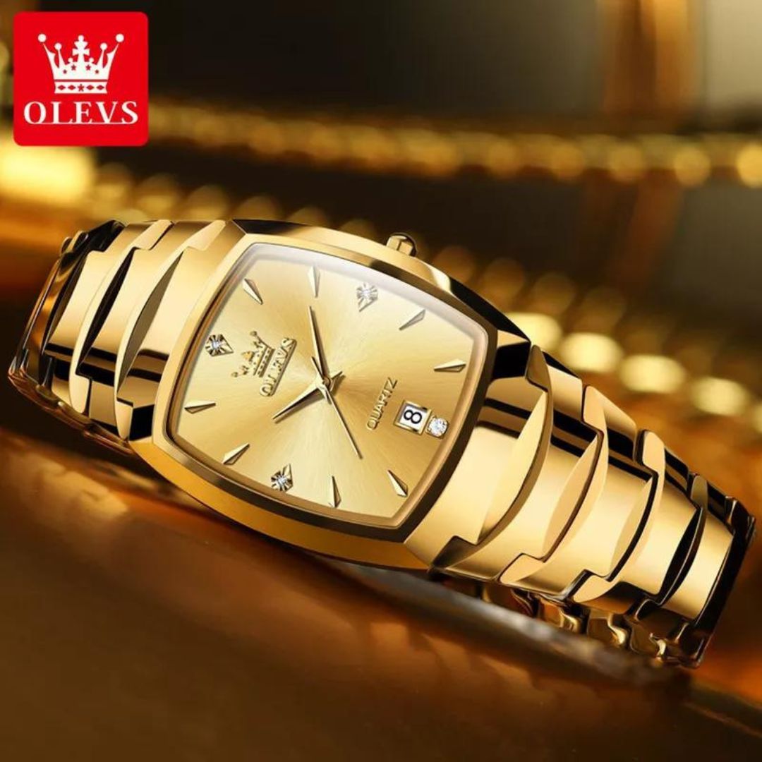 Relógio Cubano de Luxo King Golden