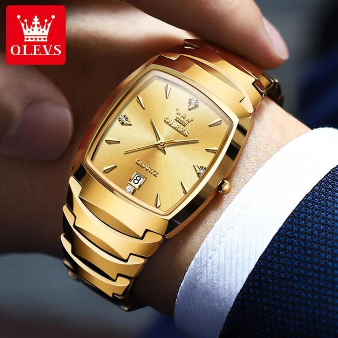 Relógio Cubano de Luxo King Golden