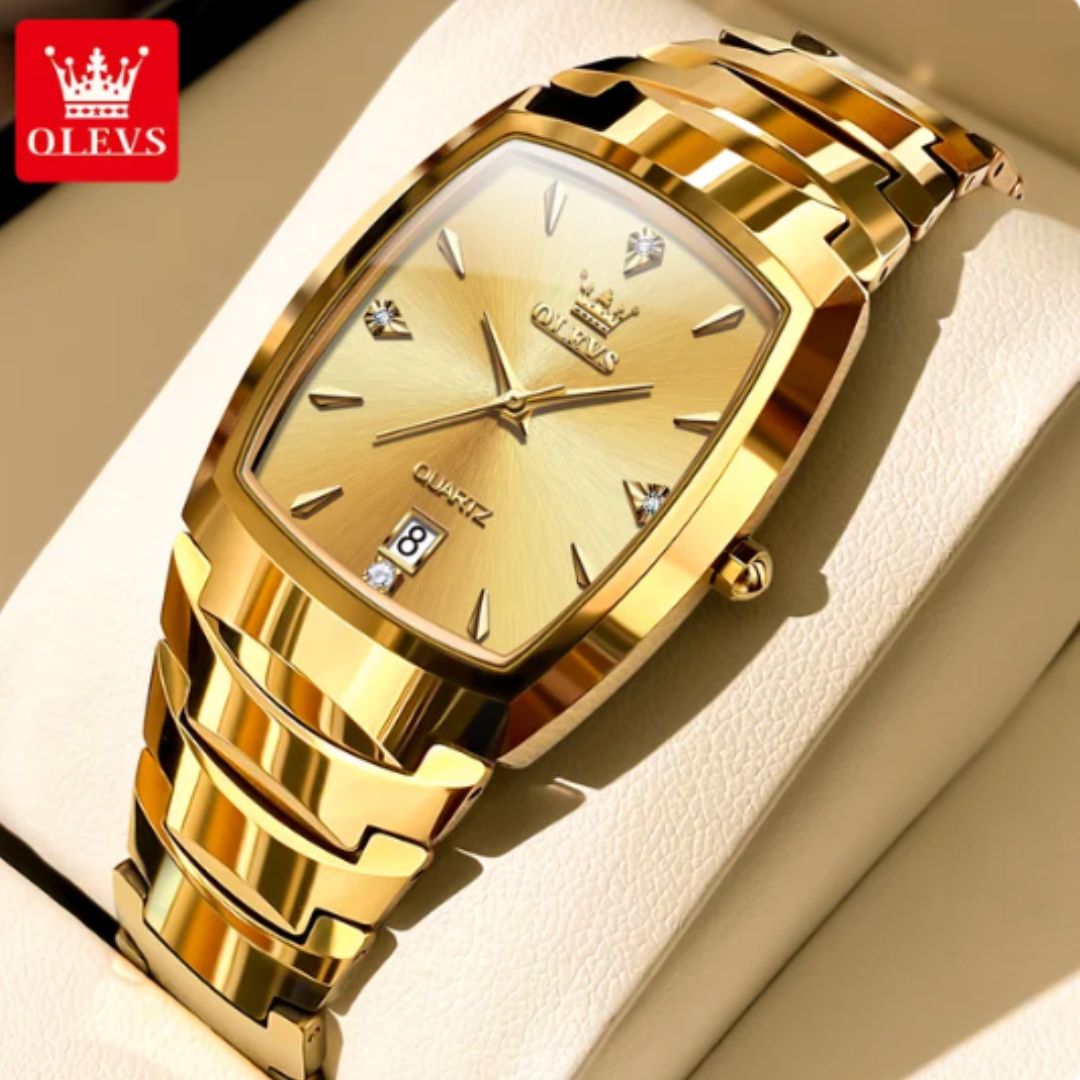 Relógio Cubano de Luxo King Golden