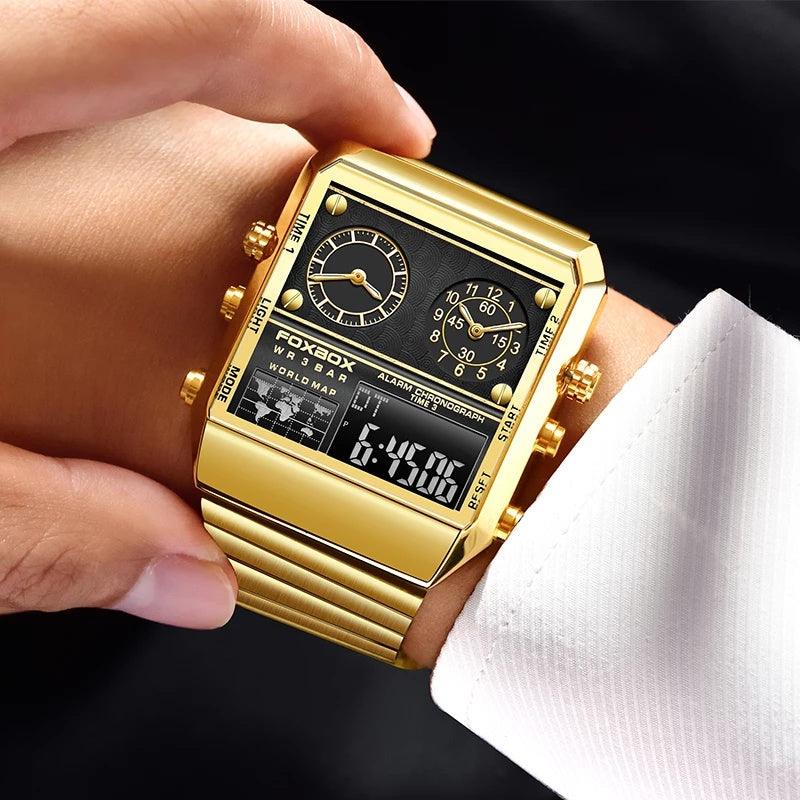 Relógio Magnata Golden™ - Adão Express