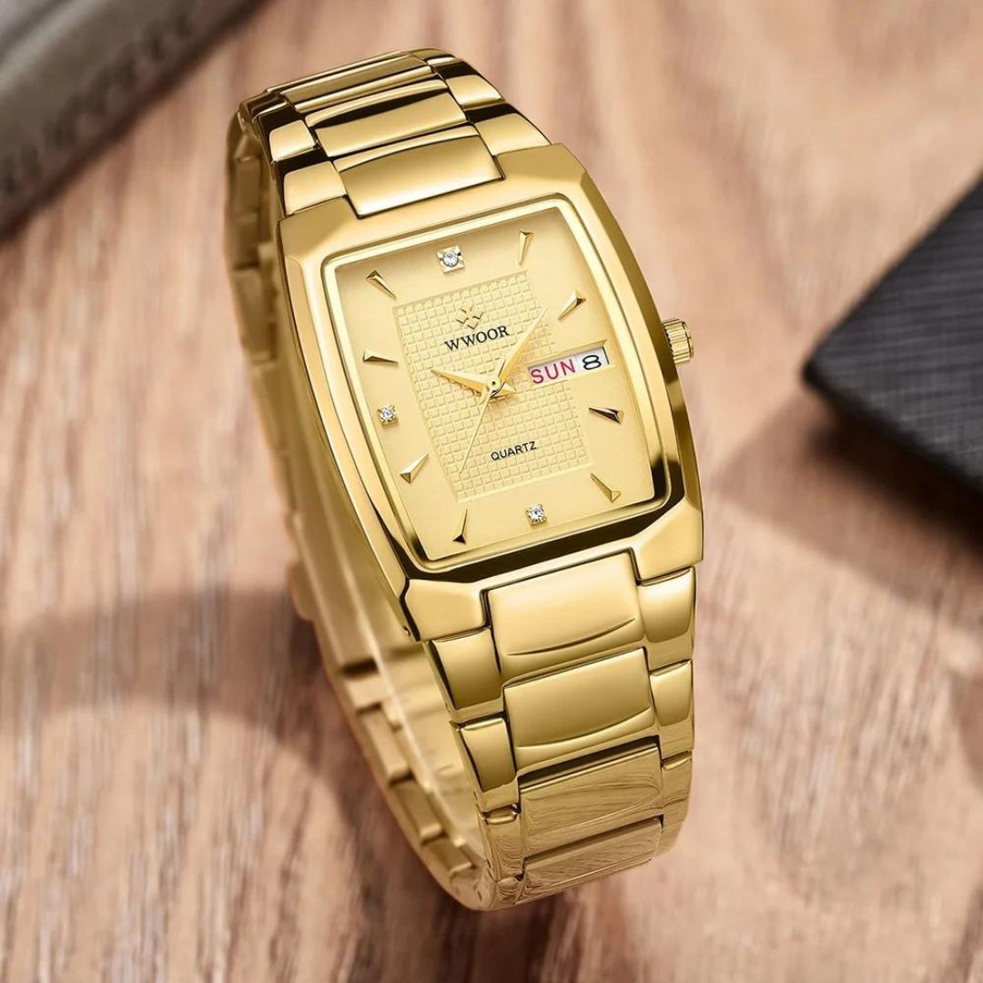 Relógio Cubano de Luxo Soft Golden
