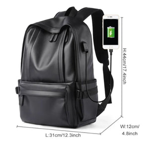 Mochila Inteligente de Couro Digital Tech™