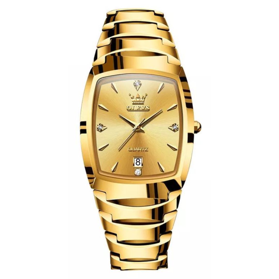 Relógio Cubano de Luxo King Golden