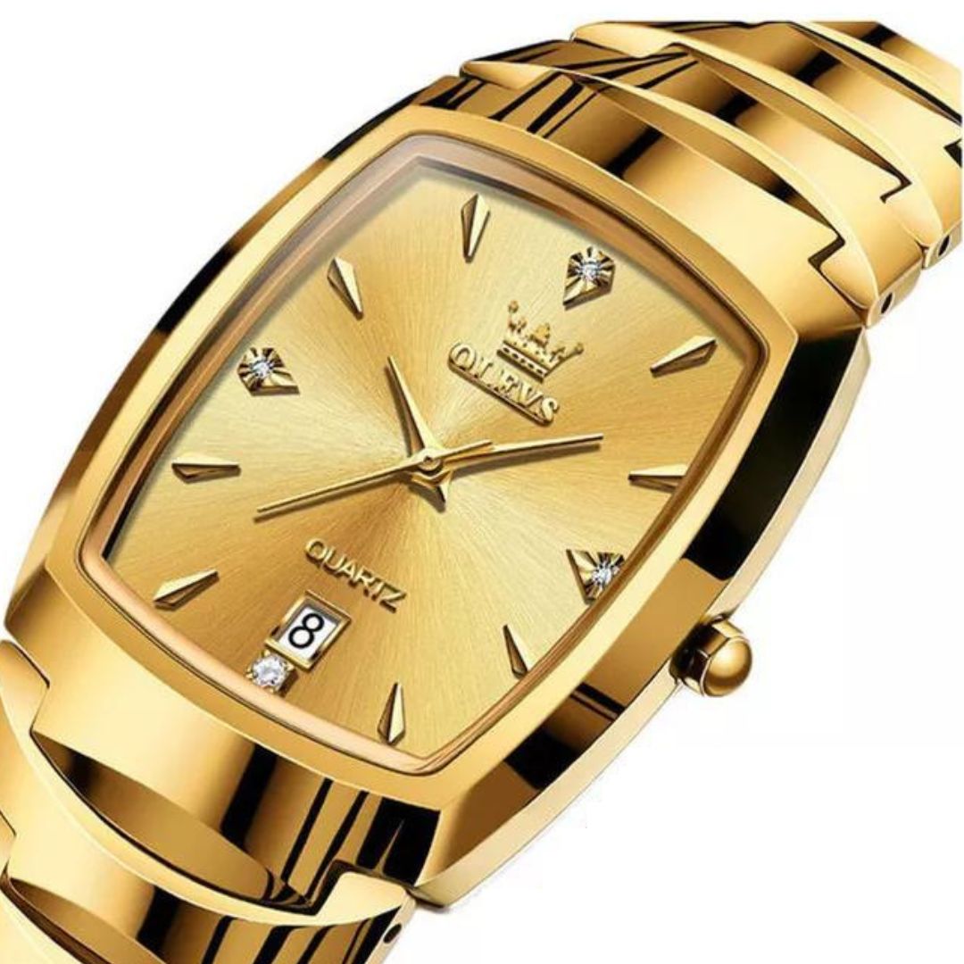 Relógio Cubano de Luxo King Golden