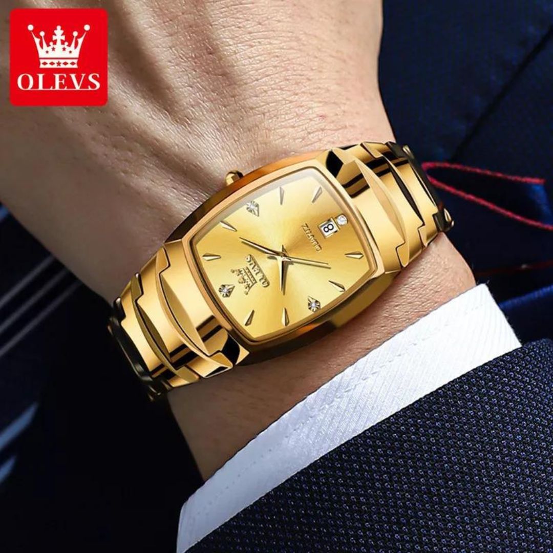 Relógio Cubano de Luxo King Golden