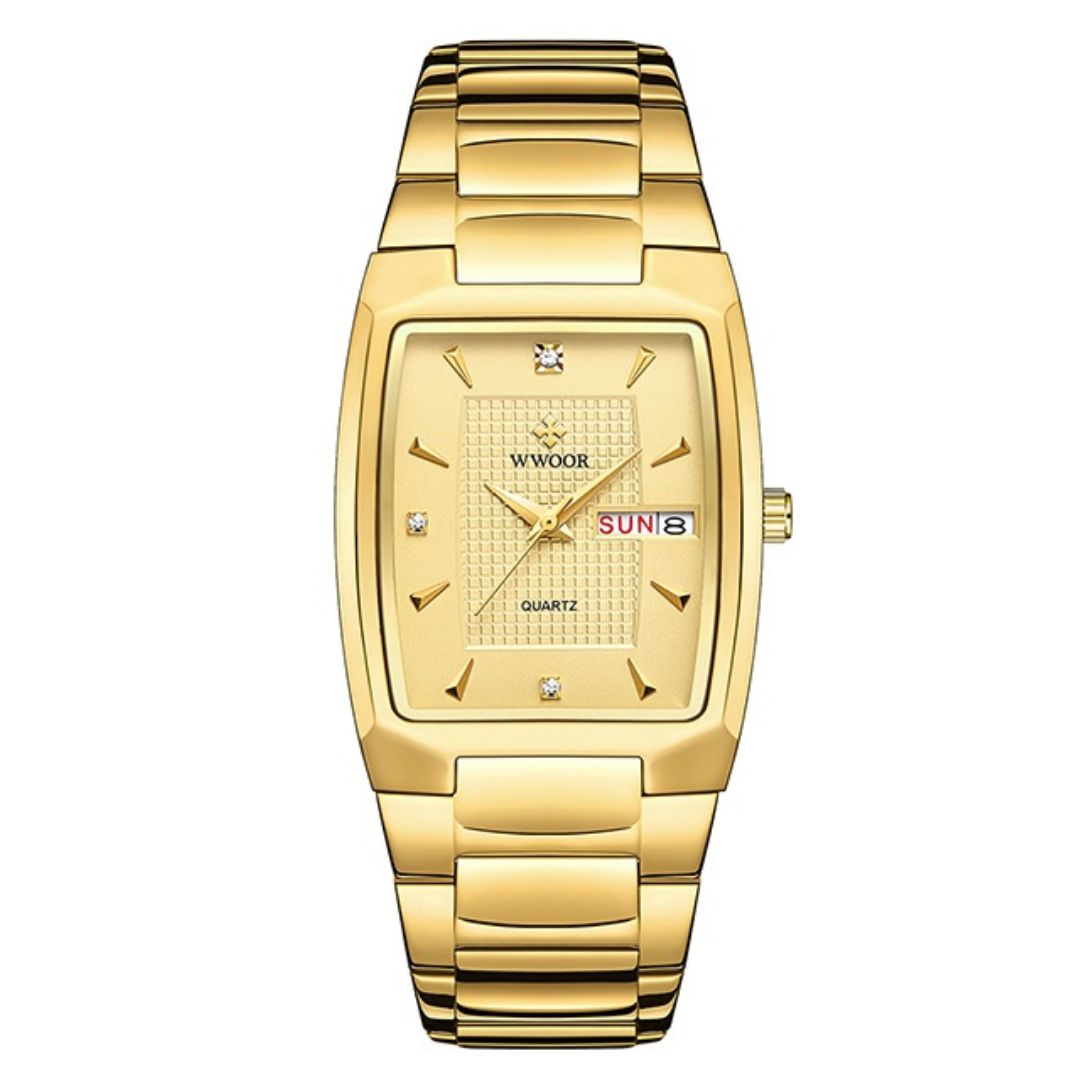 Relógio Cubano de Luxo Soft Golden