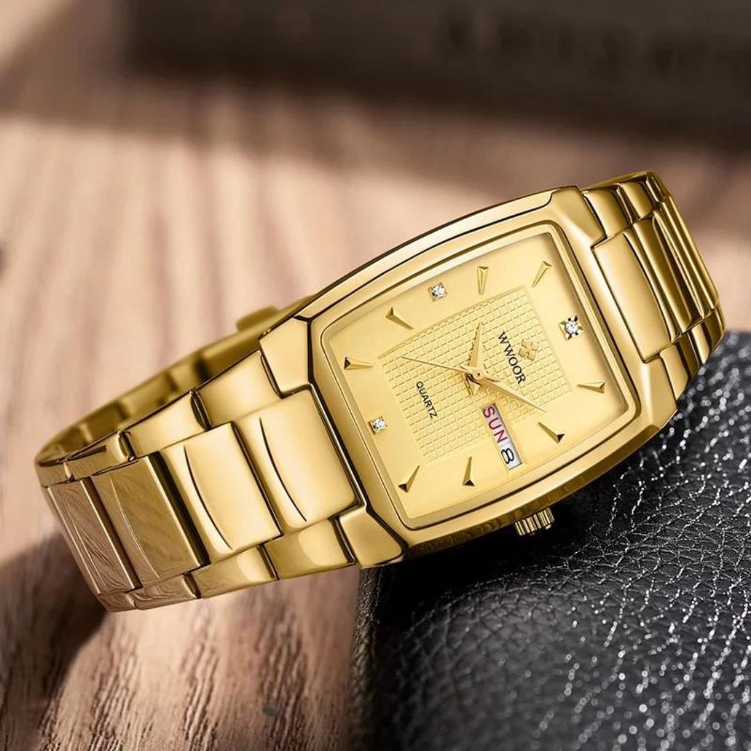 Relógio Cubano de Luxo Soft Golden