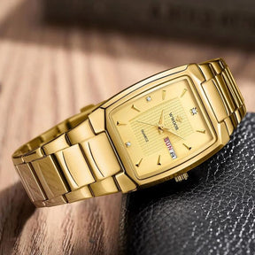 Relógio Cubano de Luxo Soft Golden