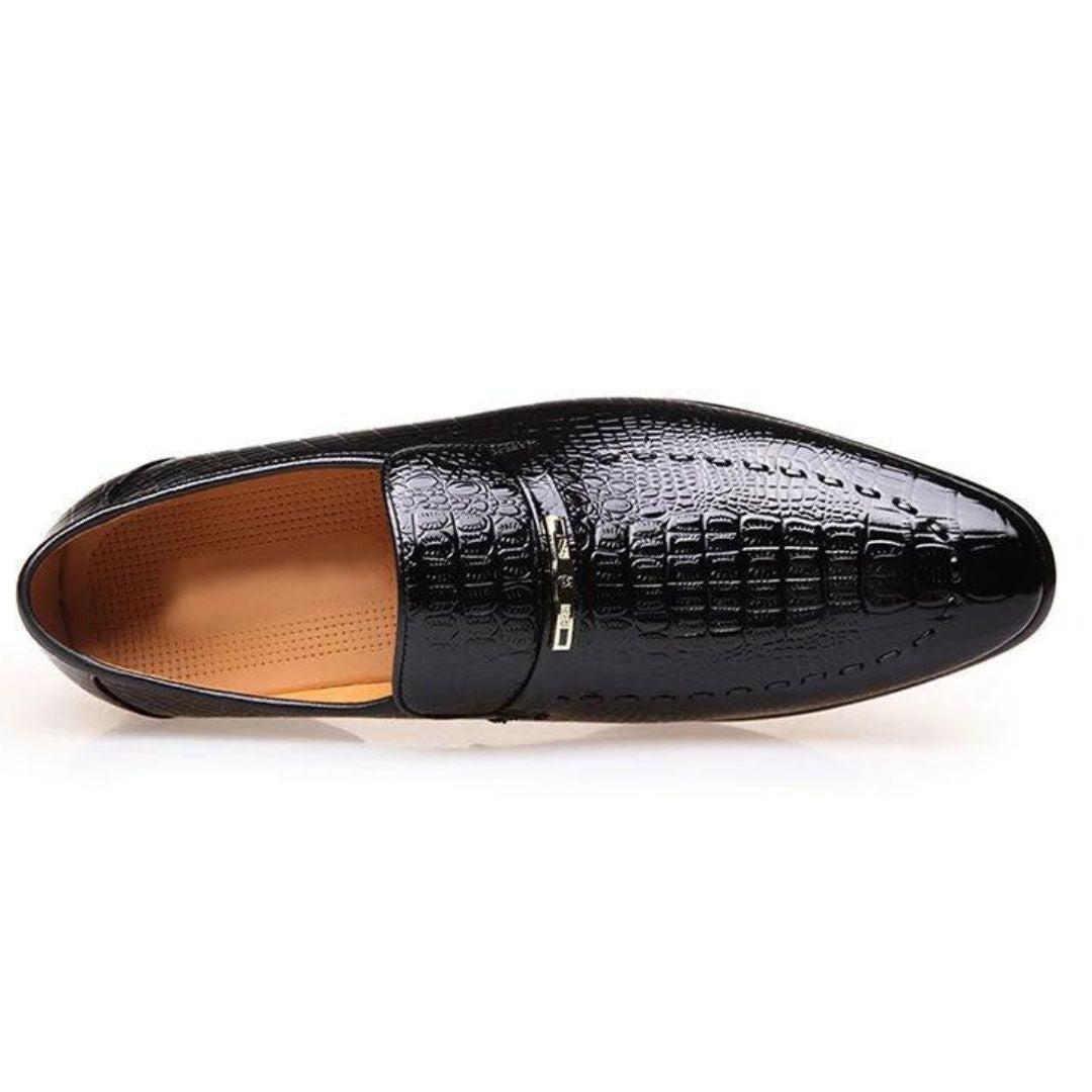 Sapato de Couro Crocodile Premium™
