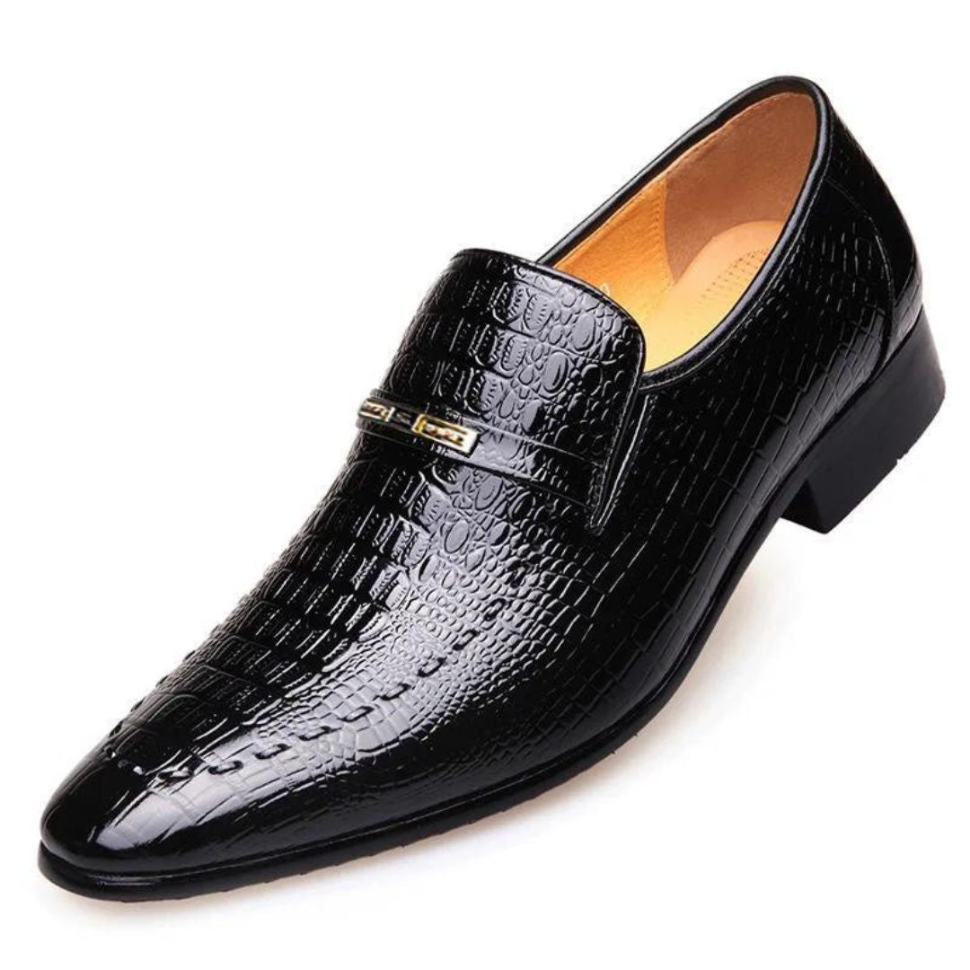 Sapato de Couro Crocodile Premium™