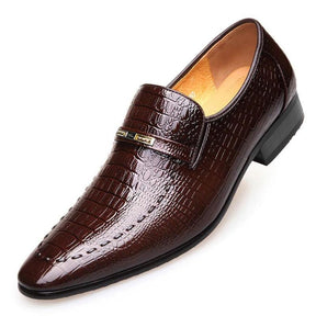 Sapato de Couro Crocodile Premium™