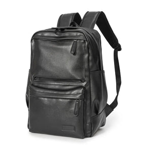 Mochila de Couro Casual Old Black™